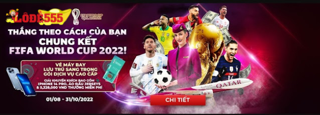 CHƠI THỂ THAO IBET- NHẬN VÉ XEM CHUNG KẾT WORLD CUP 2022